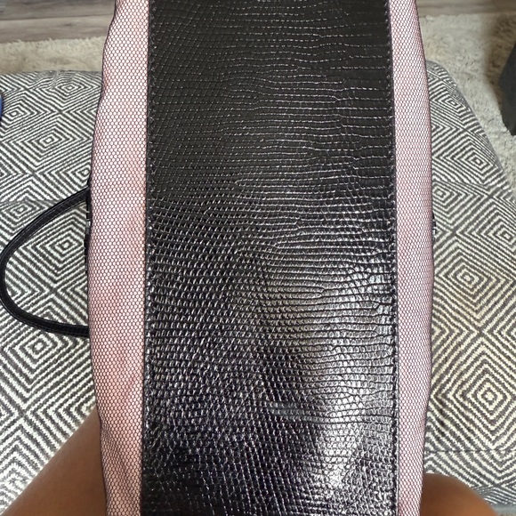 Authentic vintage Valentino Garavani Beaded Black Lace Overlay Tote - Picture 10 of 13